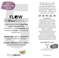 Biotaderm’s Flow — Oily Sensitive is a light face moisturiser for oily, sensitive skin featuring grape seed, dragon fruit, pomegranate, and cold-pressed oils on the product label.