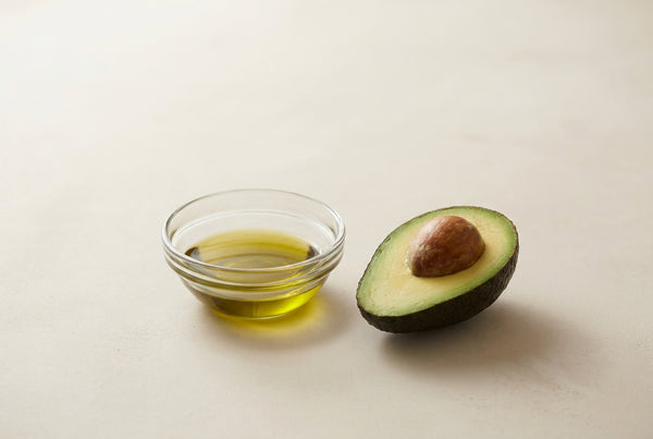 Cold-pressed avocado oil, pressed from the flesh of the fruit rather than the stone, and simply filtered.